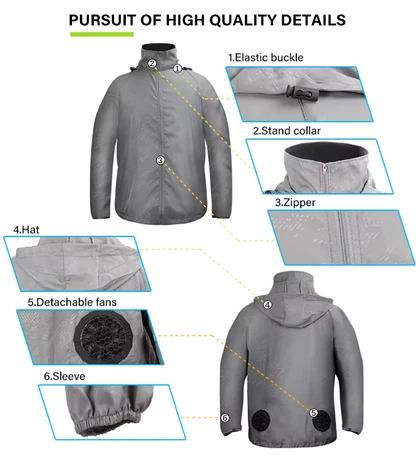 Kühlende Jacke für den Sommer